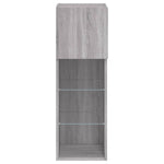 Szürke sonoma színű TV-szekrény LED-világítással 30,5x30x90 cm 9