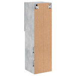 Betonszürke TV-szekrény LED-lámpákkal 30,5 x 30 x 102 cm 11