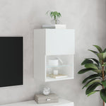 Fehér TV-szekrény LED-lámpákkal 40,5x30x60 cm 4