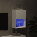 Fehér TV-szekrény LED-lámpákkal 40,5x30x60 cm 5