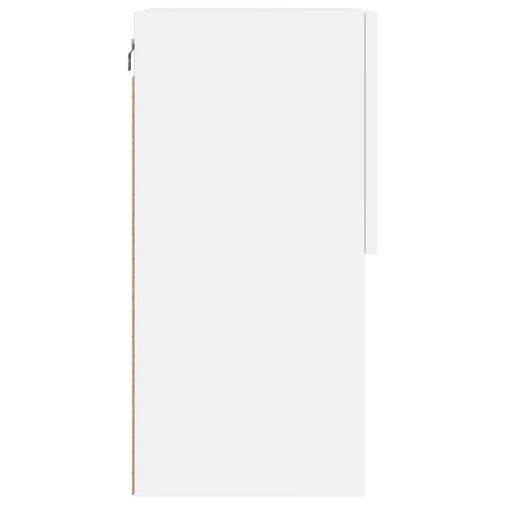 Fehér TV-szekrény LED-lámpákkal 40,5x30x60 cm 10