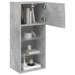 Betonszürke TV-szekrény LED lámpákkal 40,5x30x90 cm 5