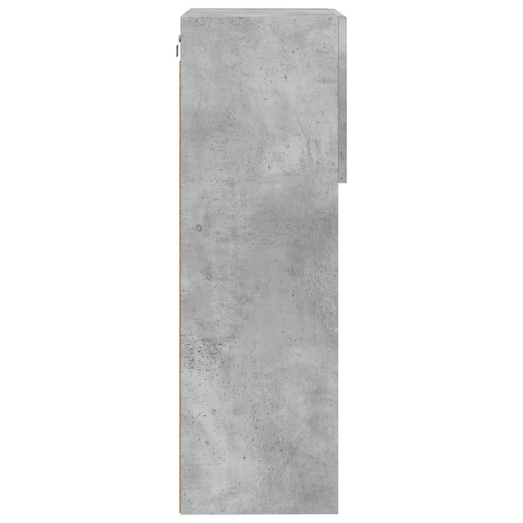 Betonszürke TV-szekrény LED lámpákkal 40,5x30x90 cm 8