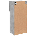 Betonszürke TV-szekrény LED lámpákkal 40,5x30x90 cm 9