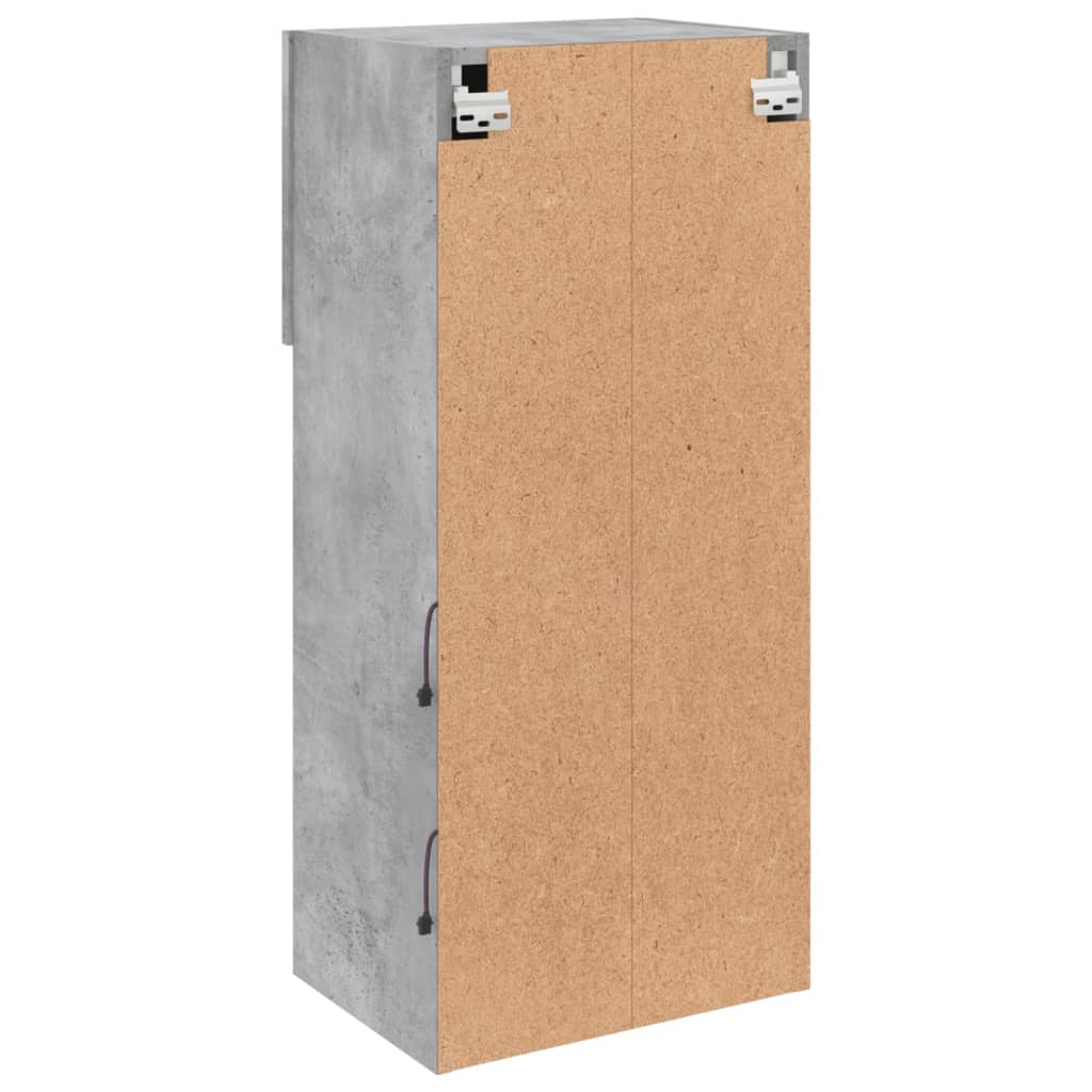 Betonszürke TV-szekrény LED lámpákkal 40,5x30x90 cm 9