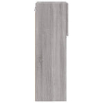 2 db szürke sonoma színű TV-szekrény LED-ekkel 40,5x30x90 cm 10