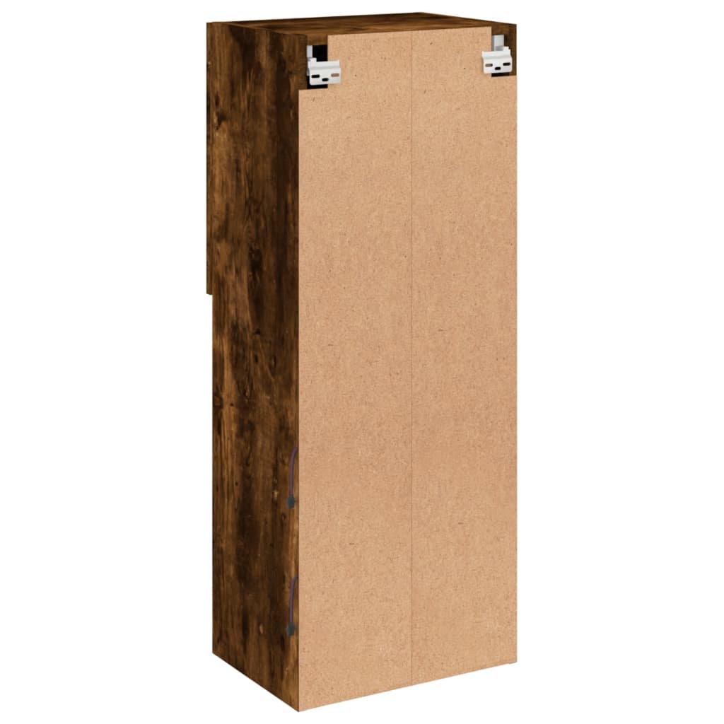 Füstös tölgy színű TV-szekrény LED lámpákkal 40,5 x 30 x 102 cm 11
