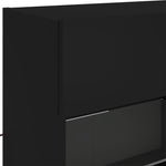 Fekete fali TV-szekrény LED-világítással 98,5x30x60,5 cm 11