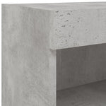 Betonszürke TV-szekrény LED-világítással 80 x 30 x 30 cm 12