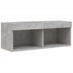Betonszürke TV-szekrény LED-világítással 80 x 30 x 30 cm 7