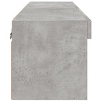 Betonszürke TV-szekrény LED-világítással 80 x 30 x 30 cm 9