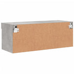 Betonszürke TV-szekrény LED-világítással 80 x 30 x 30 cm 10