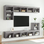Szürke sonoma színű TV-szekrény LED-világítással 80x30x30 cm 4