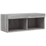 Szürke sonoma színű TV-szekrény LED-világítással 80x30x30 cm 7