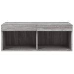 Szürke sonoma színű TV-szekrény LED-világítással 80x30x30 cm 8
