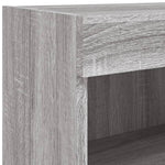 Szürke sonoma színű TV-szekrény LED-világítással 80x30x30 cm 11