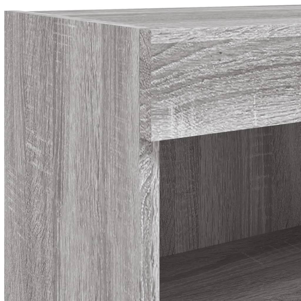 Szürke sonoma színű TV-szekrény LED-világítással 80x30x30 cm 11