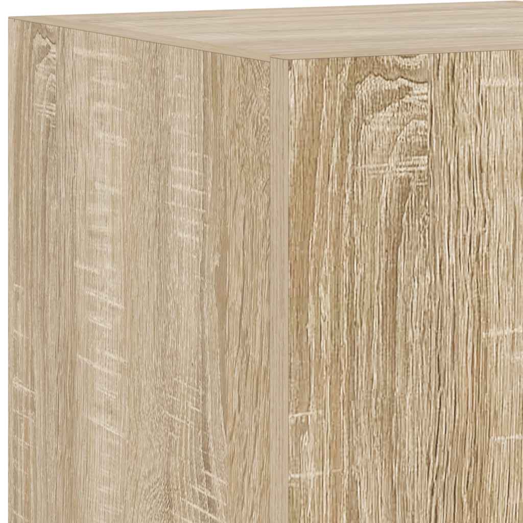 Sonoma tölgy színű fali TV-szekrény LED-ekkel 30,5x35x70 cm 13