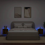 2 db füstös tölgy fali TV-szekrény LED-ekkel 40,5x35x40 cm 3