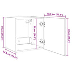 2 db füstös tölgy fali TV-szekrény LED-ekkel 40,5x35x40 cm 20