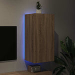 Sonoma tölgy színű fali TV-szekrény LED-ekkel 40,5x35x80 cm 3