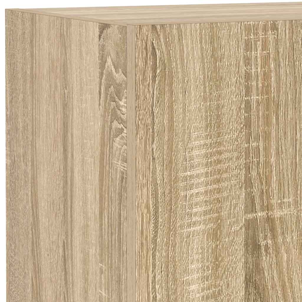 Sonoma tölgy színű fali TV-szekrény LED-ekkel 40,5x35x80 cm 12