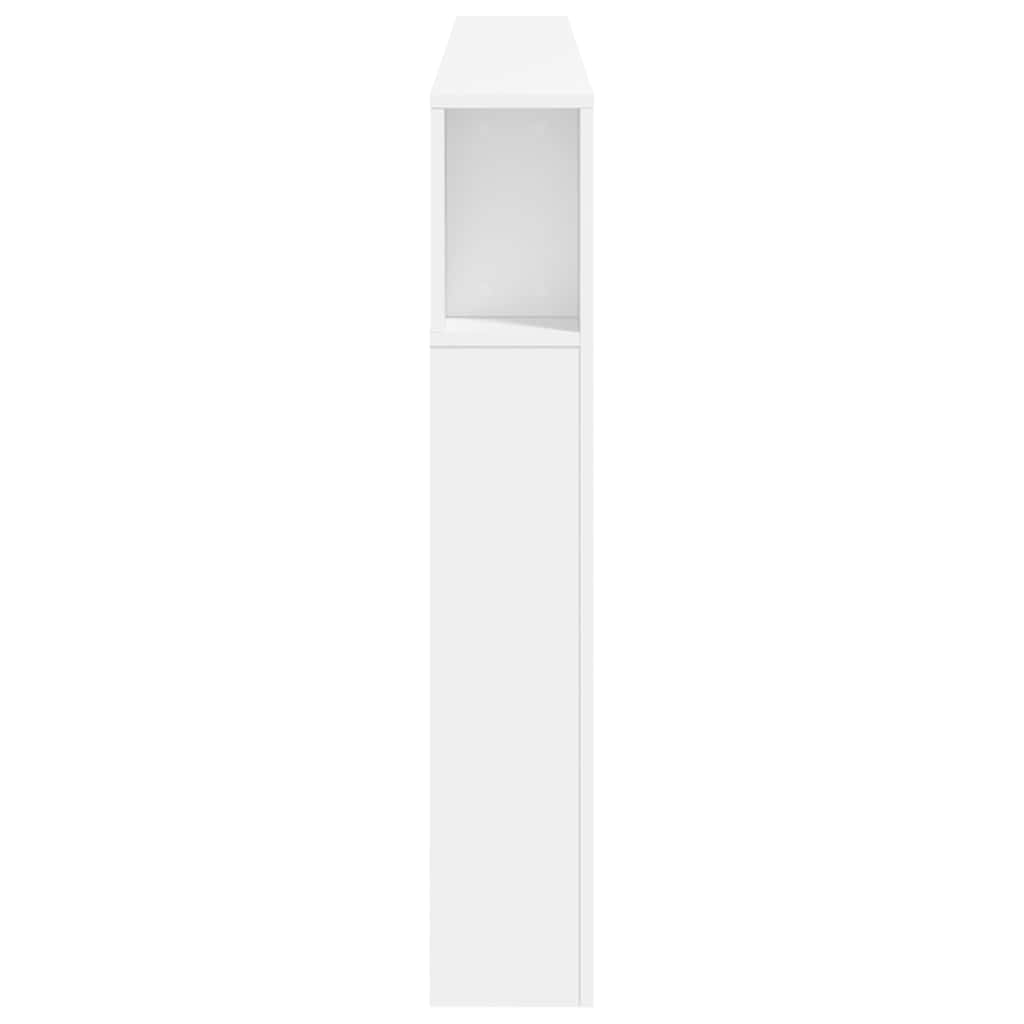 Fehér szerelt fa LED-es fejtámla 200 x 18,5 x 103,5 cm 8