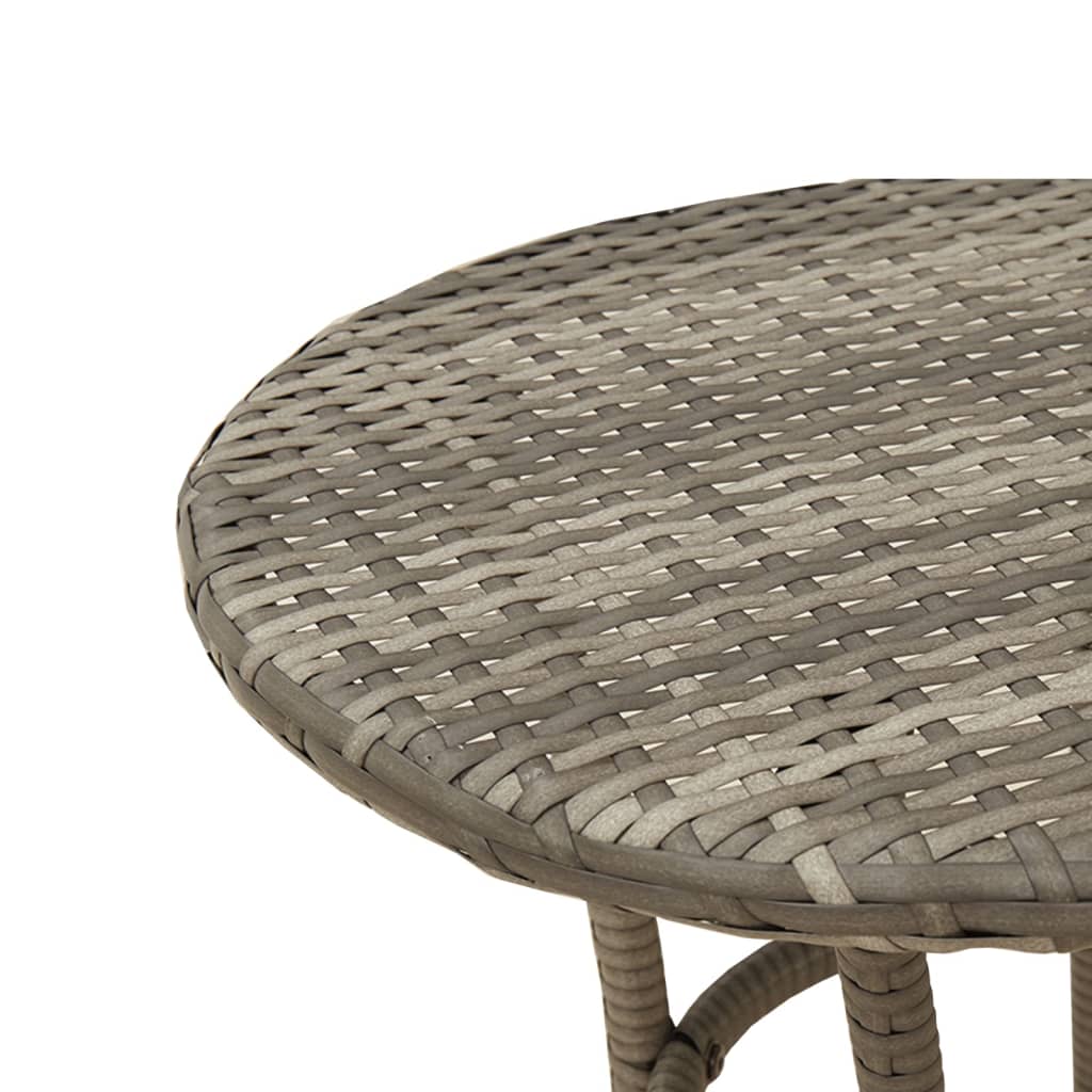 3 részes szürke polyrattan bisztrógarnitúra párnákkal 14