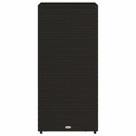 Fekete polyrattan kerti tárolószekrény 50 x 55 x 115 cm 8