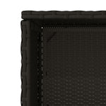 Fekete polyrattan kerti tárolószekrény 50 x 55 x 115 cm 11