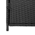 Fekete polyrattan kerti tárolószekrény 55 x 59 x 80 cm 8