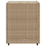 Bézs polyrattan kerti tárolószekrény 55 x 59 x 69 cm 6