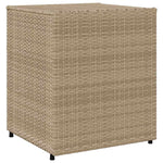 Bézs polyrattan kerti tárolószekrény 55 x 59 x 69 cm 7