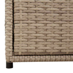 Bézs polyrattan kerti tárolószekrény 55 x 59 x 69 cm 8