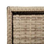 Bézs polyrattan kerti tárolószekrény 55 x 59 x 69 cm 9
