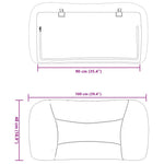 Tópszínű szövet fejtámla párna Hvar 90 cm 10
