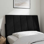 Fekete bársony fejtámla párna Hanko 80 cm 3