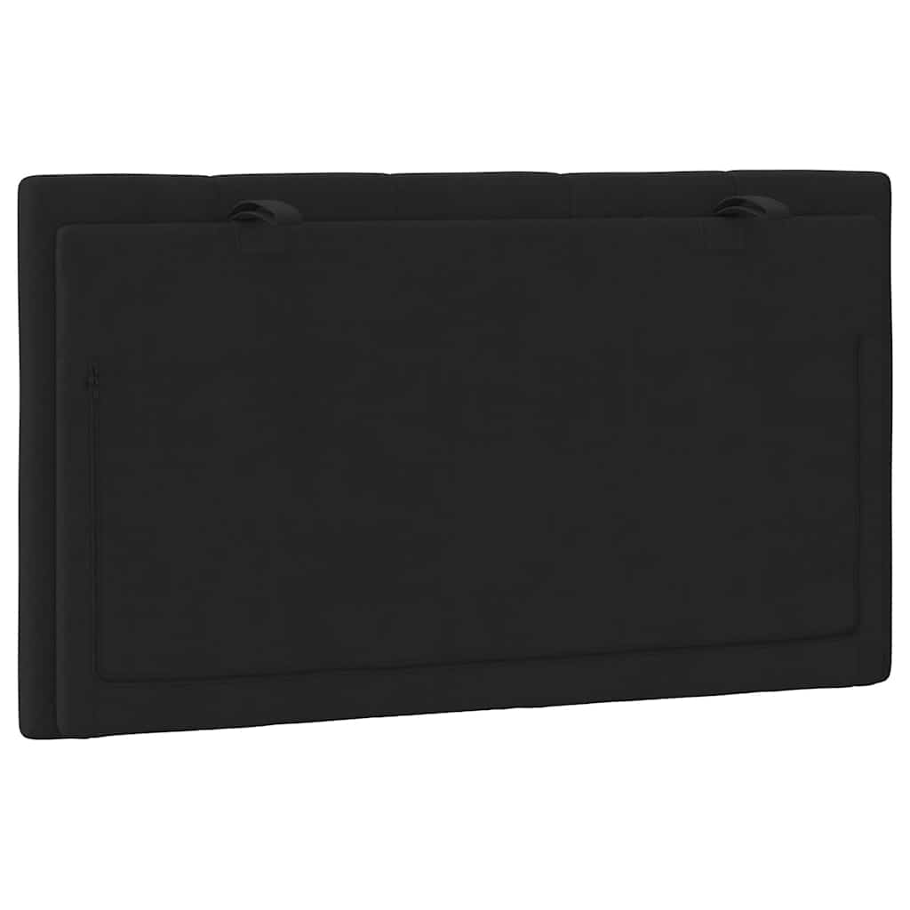 Fekete bársony fejtámla párna Hanko 80 cm 7