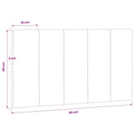 Kék bársony fejtámla párna Hanko 80 cm 9