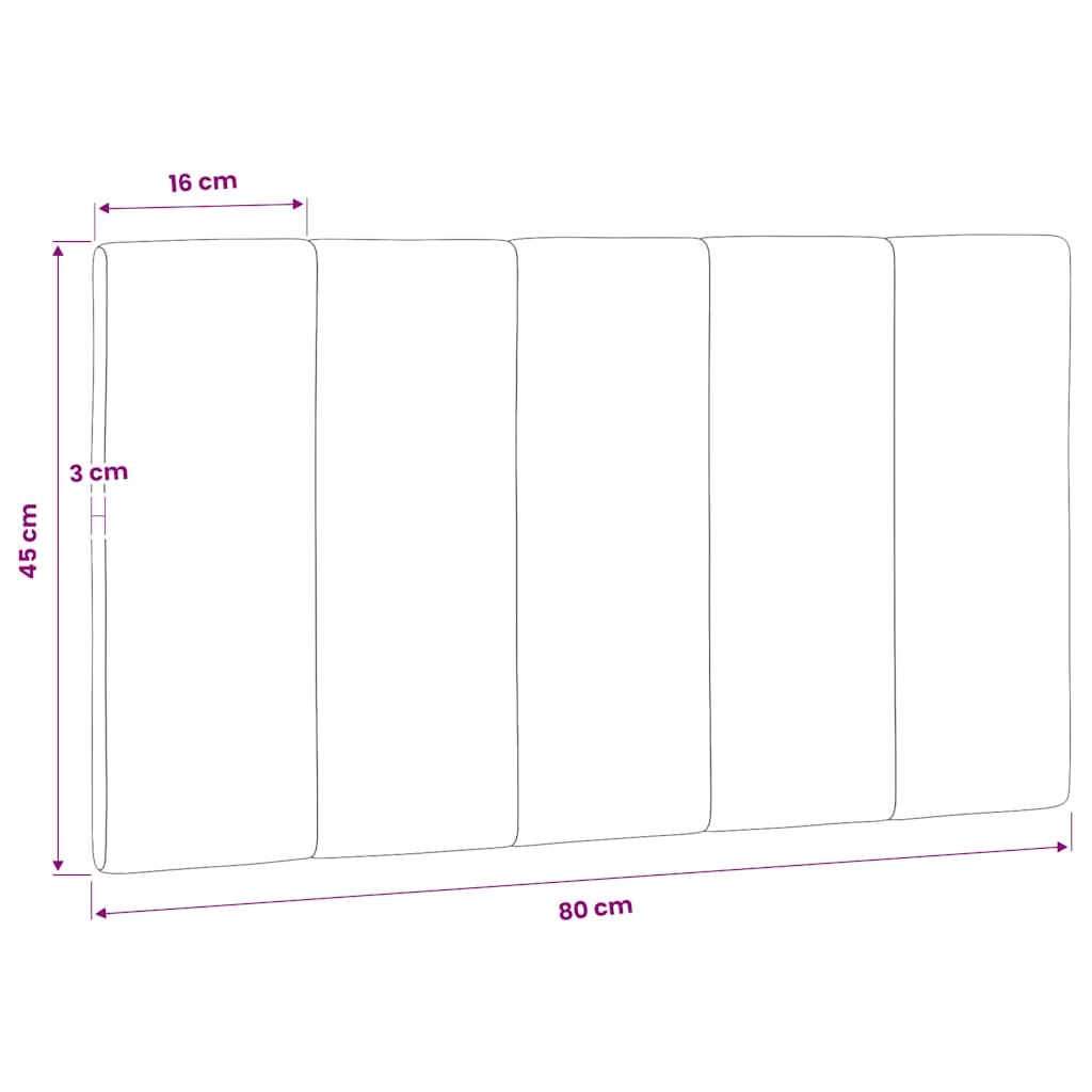 Kék bársony fejtámla párna Hanko 80 cm 9