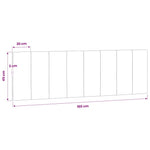 Kék bársony fejtámla párna Hanko 160 cm 10