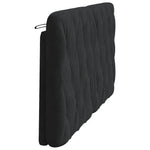Fekete bársony fejtámla párna 160 cm 6