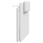 Fehér műbőr fejtámla párna Viana 100 cm 6
