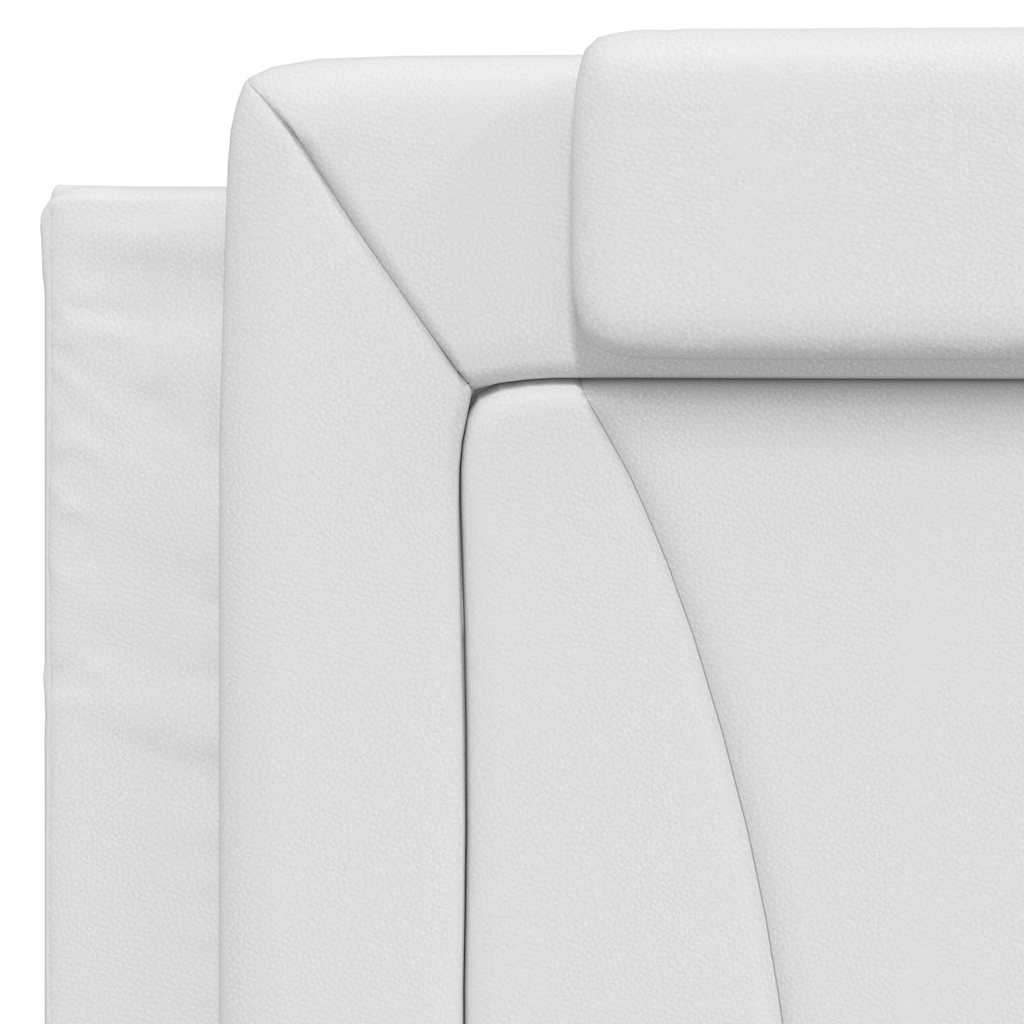 Fehér műbőr fejtámla párna Viana 100 cm 8