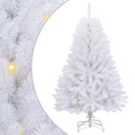 Mű karácsonyfa 150 LED PVC és Acél Fehér 2