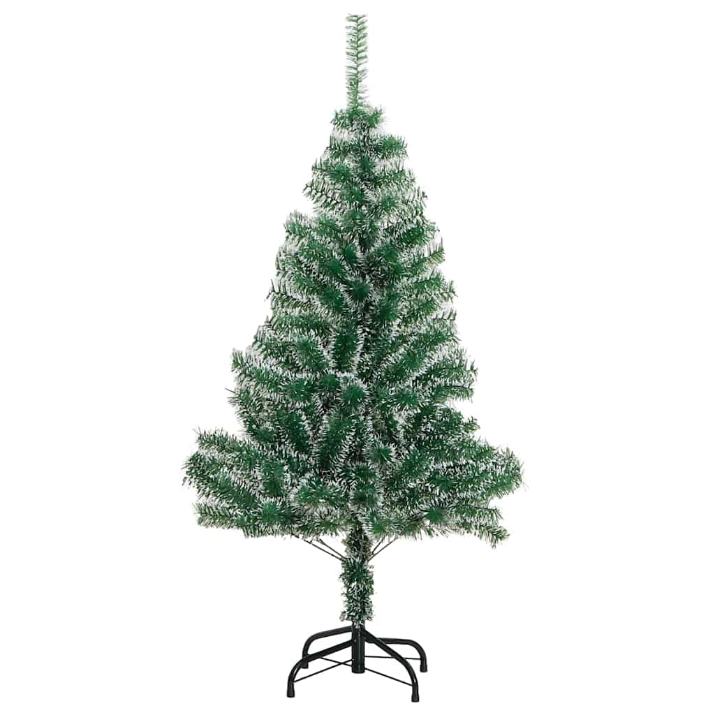 Műkarácsonyfa 150 LED-del, gömbszettel és hópehellyel 150 cm 5