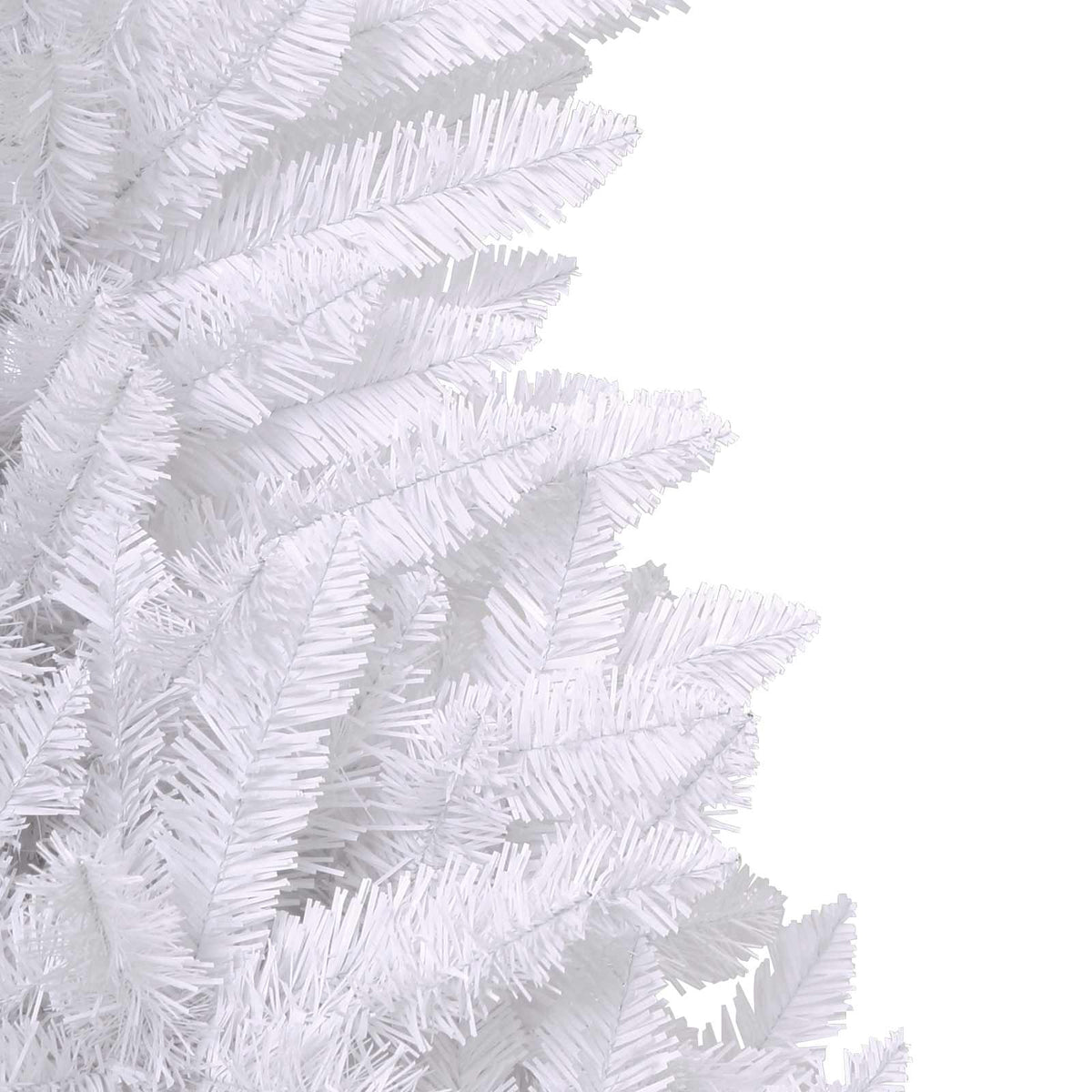 Mű karácsonyfa 300 LED PVC és Acél Fehér 8