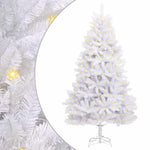 Mű karácsonyfa 300 LED PVC és Acél Fehér 2