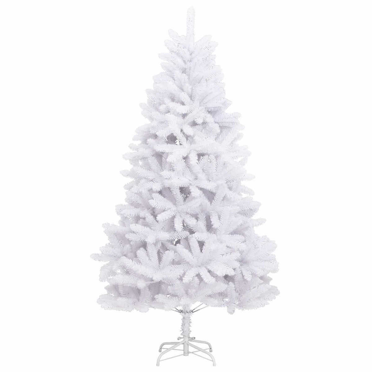 Mű karácsonyfa 300 LED PVC és Acél Fehér 4