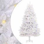 Mű karácsonyfa 300 LED PVC és Acél Fehér 2